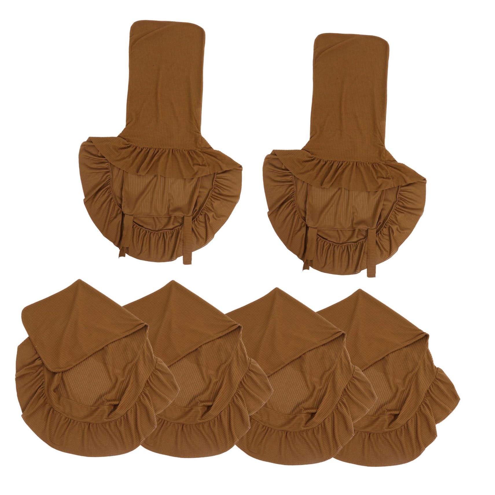 Housses de chaise extensible de salle à manger : lot de 6 protections modernes universelles