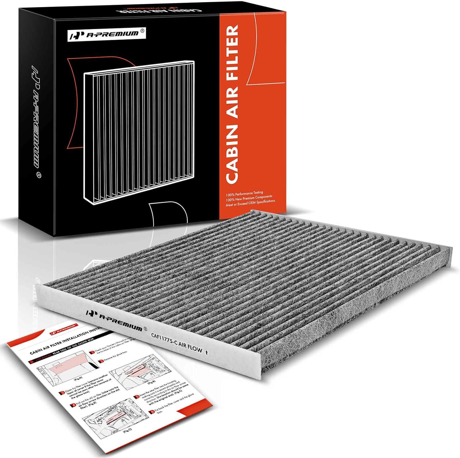 APremium Cabin Air Filter with Activated Carbon Compatible