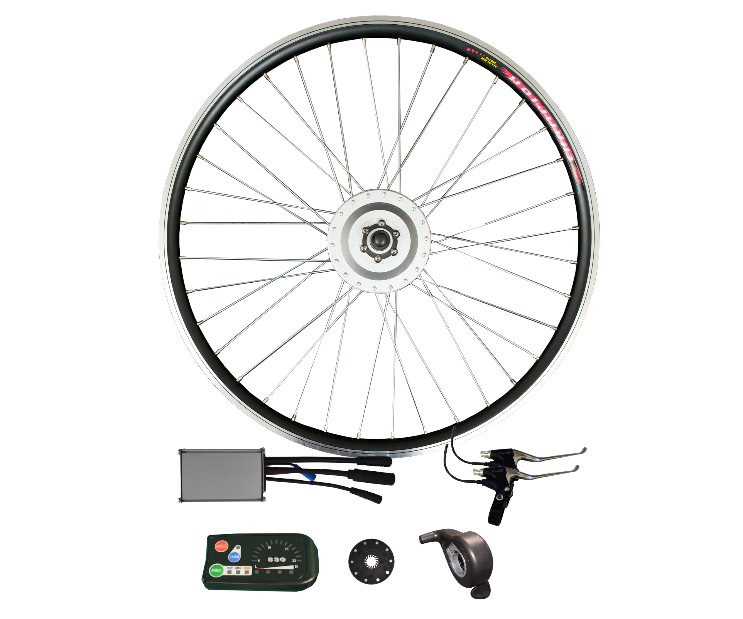CycloTricity 36V 250W Front Wheel Electric Bike Conversion Kit | Compatible with Any 36V Battery | Complete E-Bike Kit | 20" 26" 27.5" 28" 29er 700C (28inch)