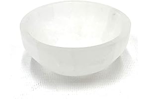 Small Selenite Bowl Dish 3" - Hand Made Morocco