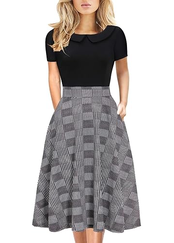 Women's Elegant Vintage Dresses Knee Length Casual Floral Print Work