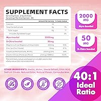 Vista 2 de softbear Suplemento de inositol para mujeres, gomitas de mio-inositol y D-Chiro inositol ideal para la salud y el bienestar femenino, sin azúcar