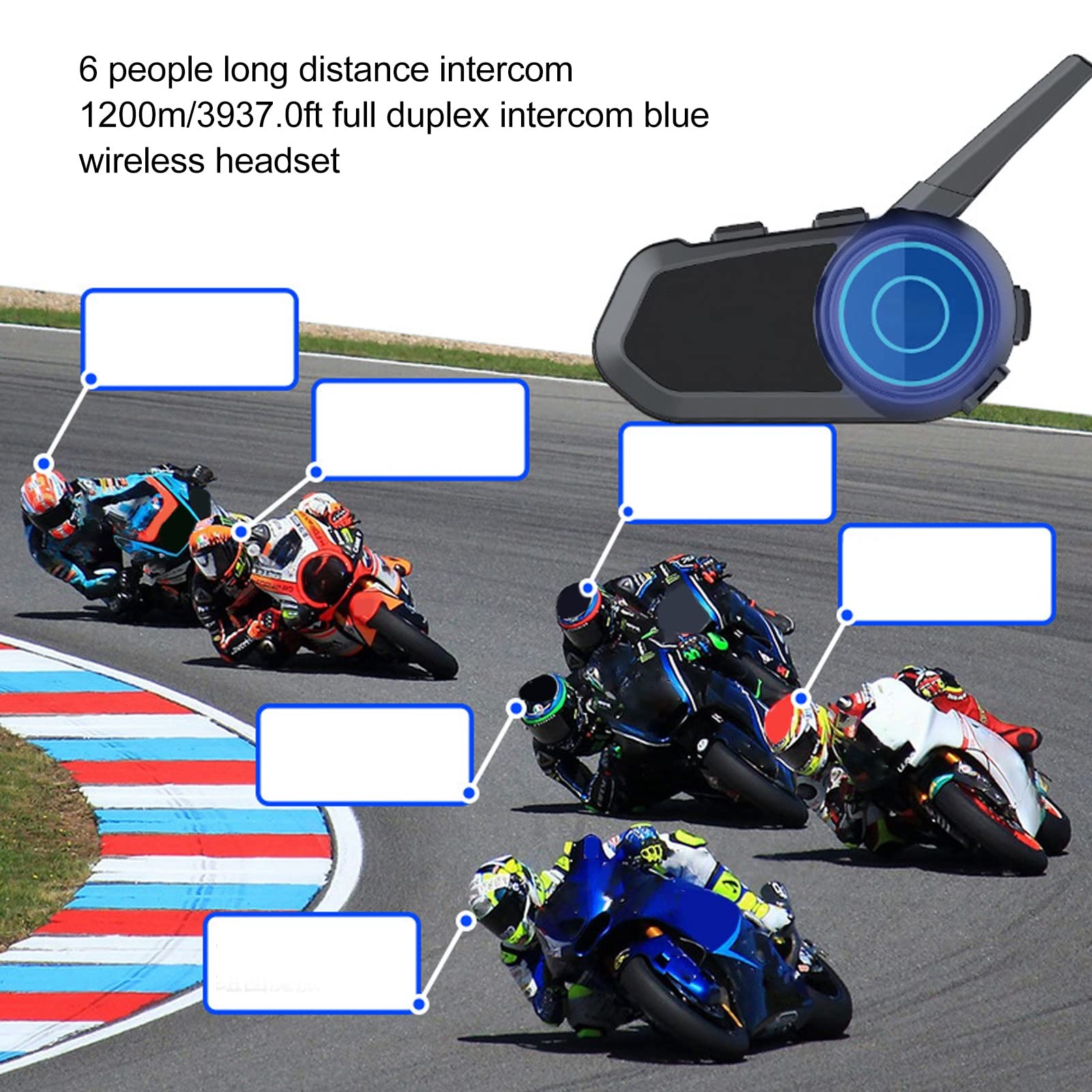 Casque d'écoute avec suppression intelligente du bruit pour 6 personnes