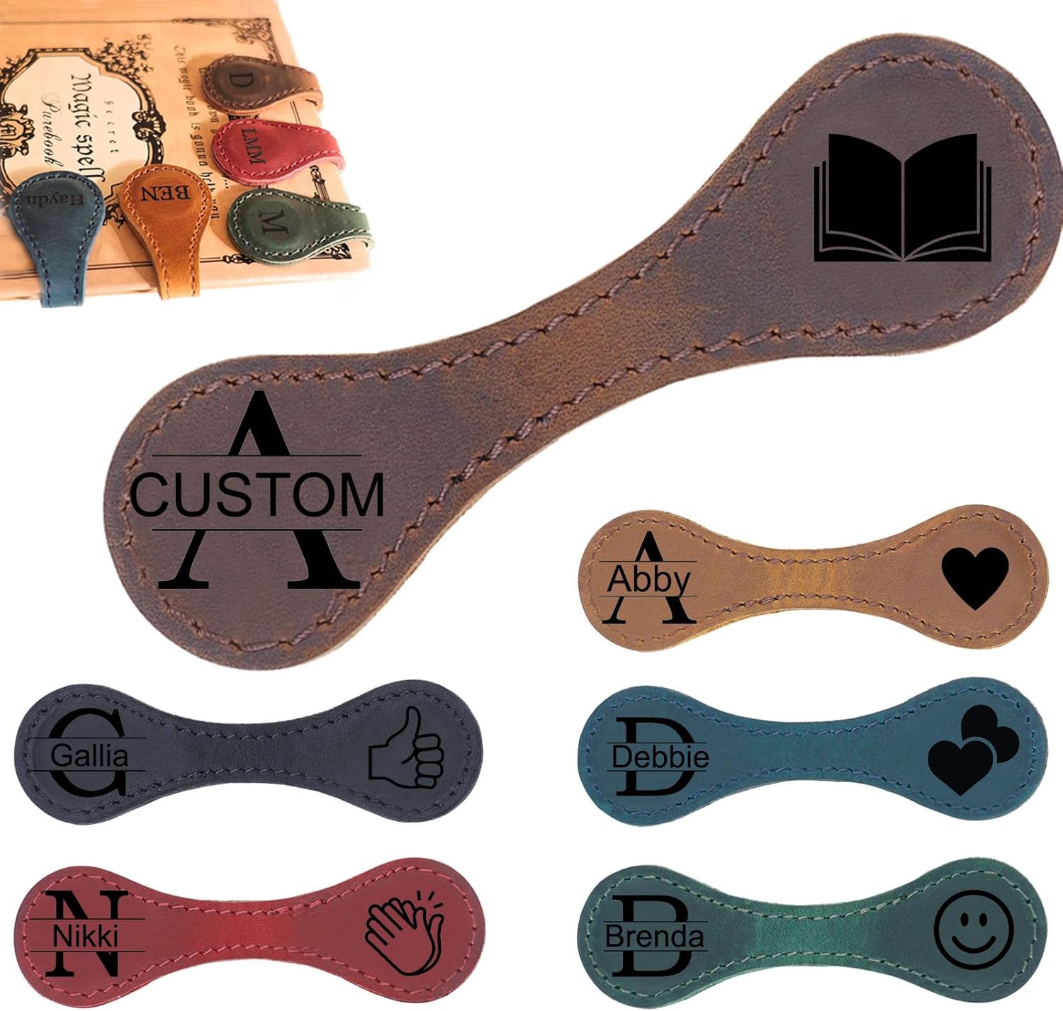 Custom Bookmarks Personalized Leather Book Marker