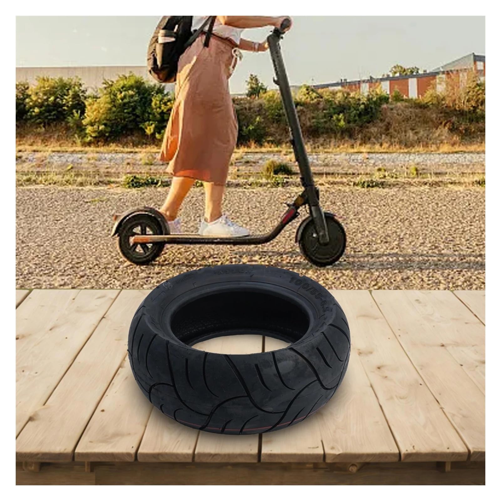 Ruedas Macizas Patinete Electricos Scooter eléctrico con opción sin cámara 100/55 6 5
