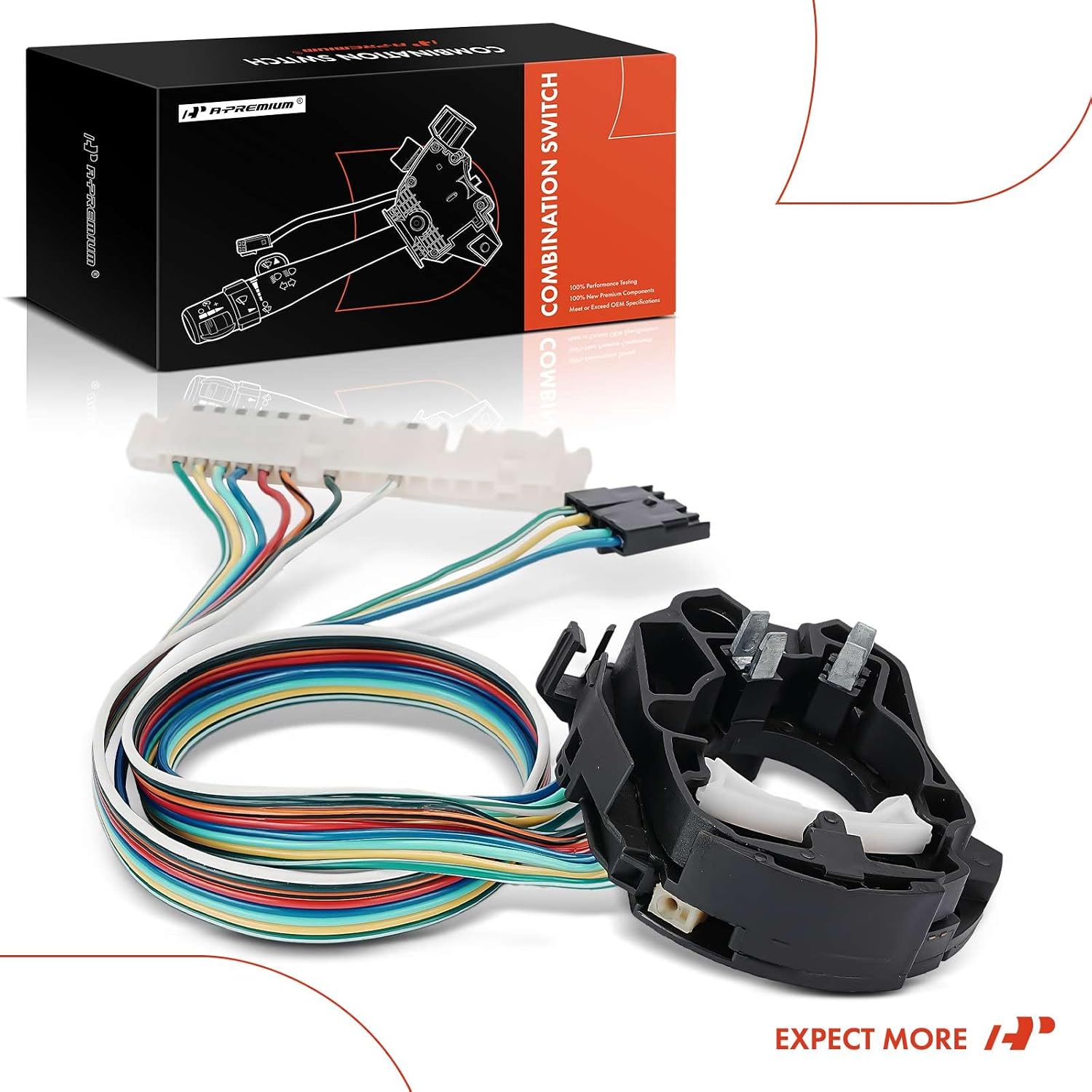 A-Premium Turn Signal Switch Compatible with Chevy Beretta 1987-1990, Corsica 1987-1990, Pontiac Tempest 1990-1991