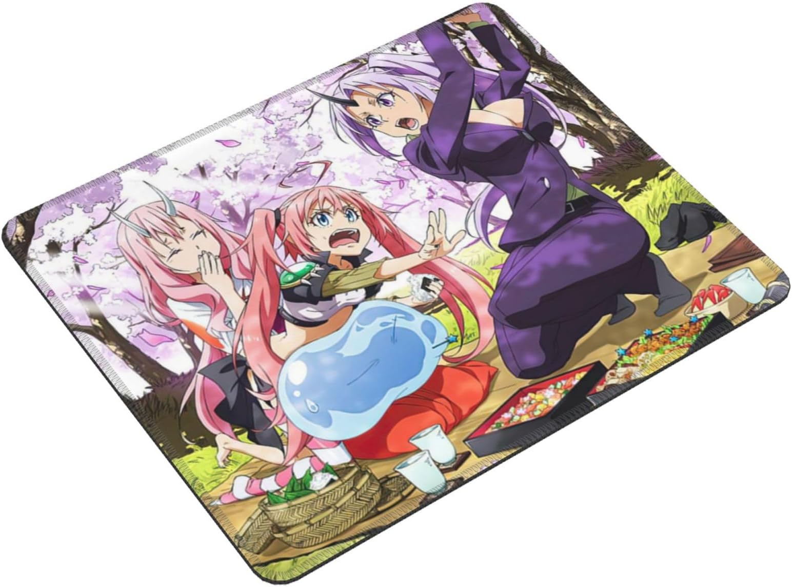 Anime That Time I Got Reincarnated As A Slime Mouse Pads Small Gaming Mousepad Non-Slip Rubber Base Mouse Mats for Laptop Pc Office 7 X 8.6 in