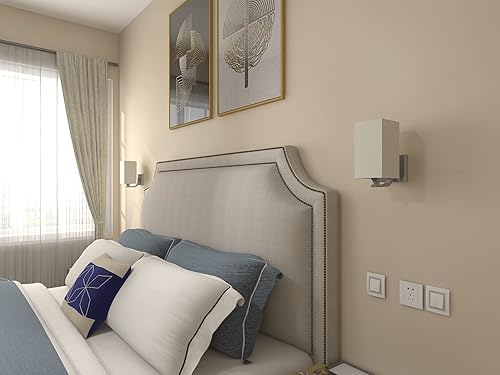 Miniatura 8 de jengush Juego de 2 apliques de pared a pilas con control remoto regulable de 200 lúmenes, paquete de 2 lámparas de pared a pilas sin necesidad de