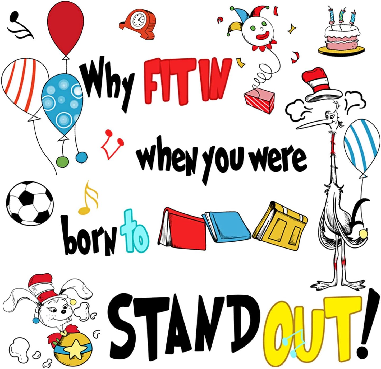 Amazon.com: Amaonm Removable Inspirational Motto Wall Sticker DIY ...