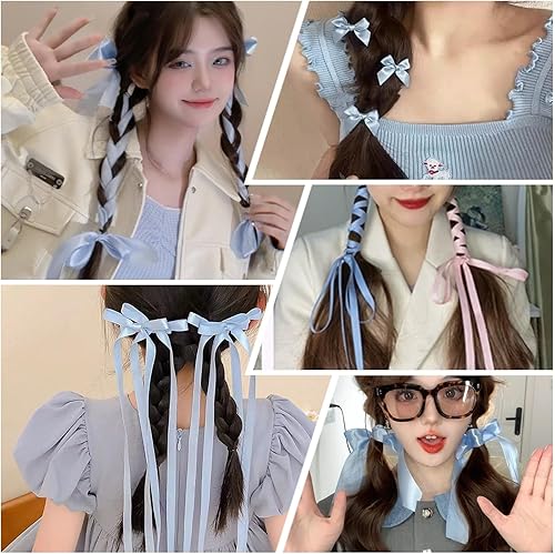 Miniatura 6 de Cinta de satén azul claro de 38 pulgadas x 25 yardas, cinta de tela de color sólido para envolver regalos, fabricación de lazos para el cabello,