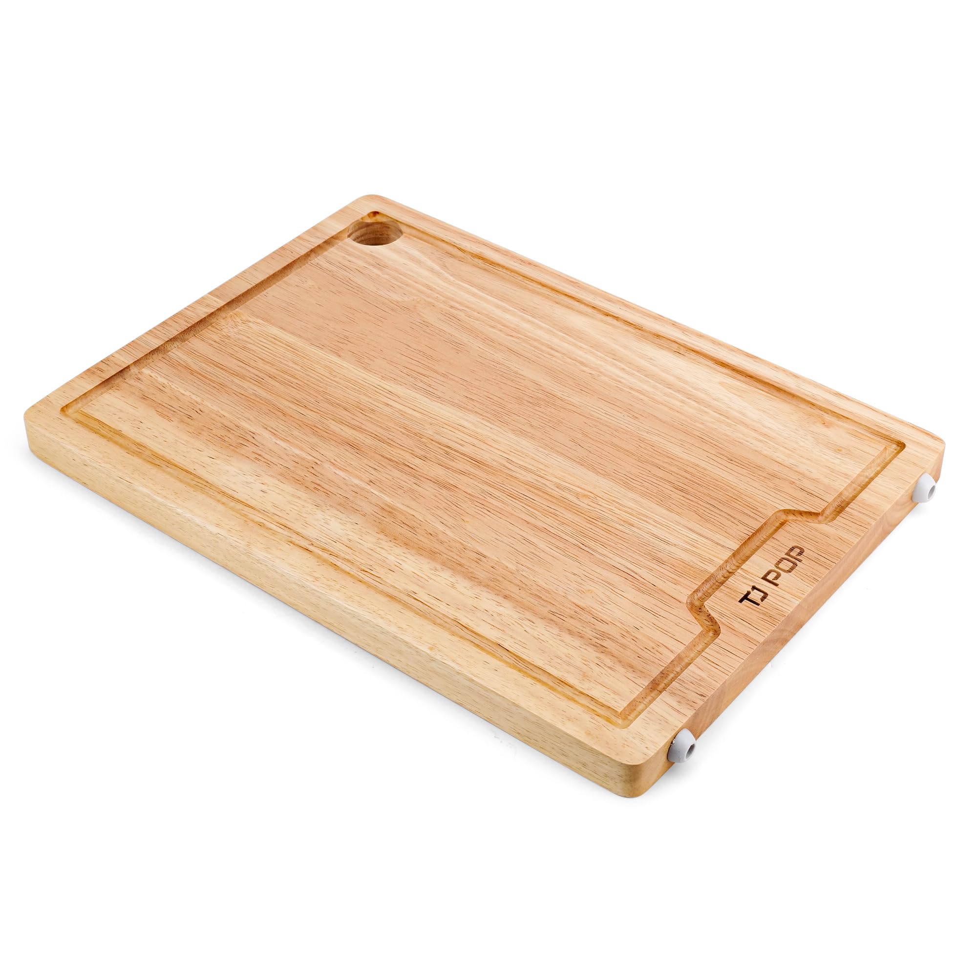Wooden Cutting Board 13 x 10 inch, Chopping Board Butcher Block for Meat, Vegetables, BBQ, Cheese Charcuterie Board with Hanging Hole