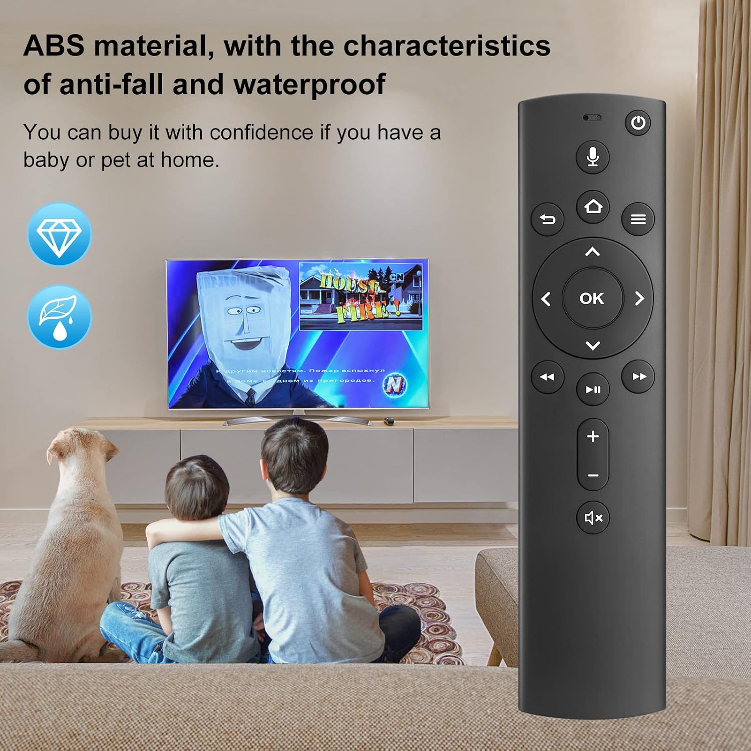 TUOVAR Replacement Voice Remote Compatible for Fire TV Stick(2nd and 3rd Gen) and for Fire TV Stick Lite / 4K/ Cube…