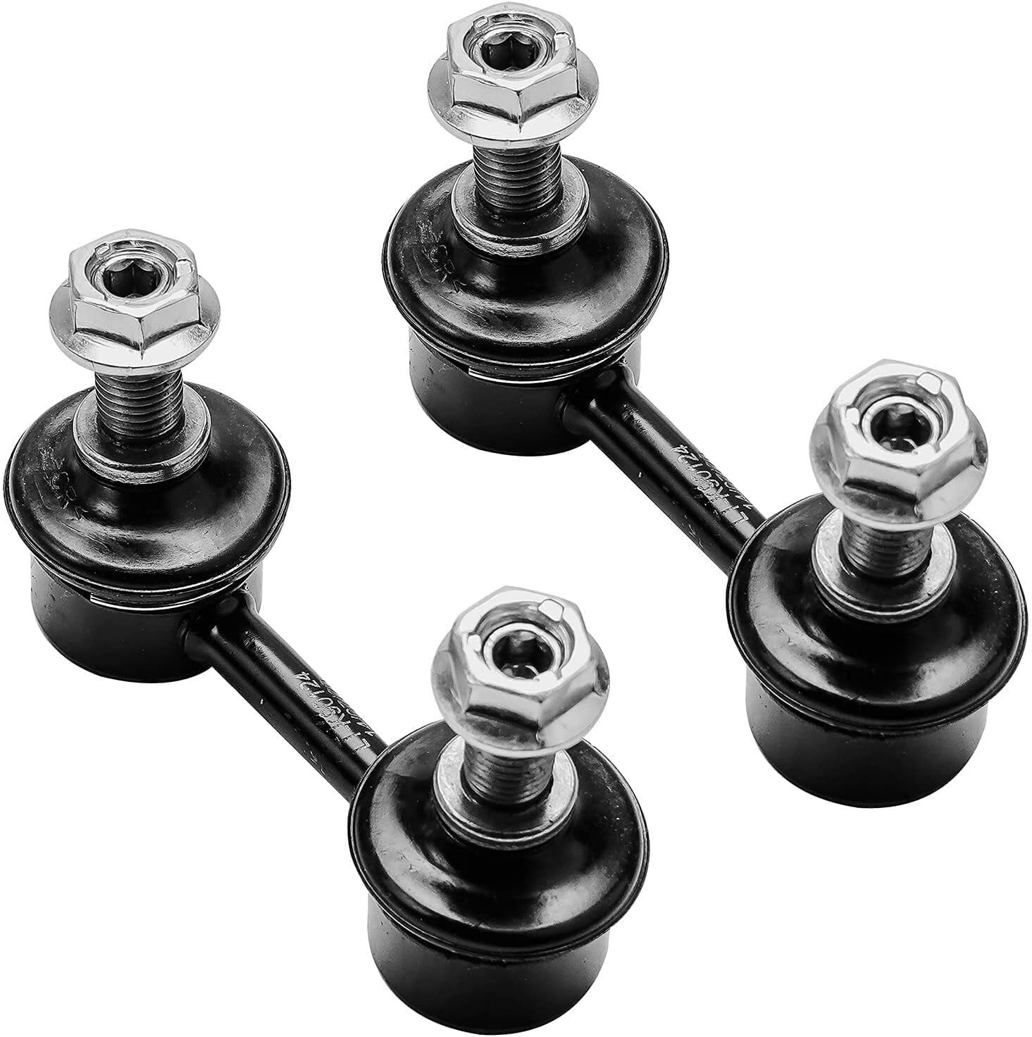 Detroit Axle - 10pc Front Suspension Kit for 1993-1995 Toyota Corolla Geo Prizm 2 Lower Ball Joints 4 Inner & Outer Tie Rod End Links 4 Front Rear Sway Bar End Links 1994 Replacement