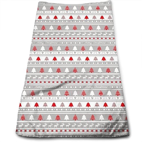 Fubido Toalla de playa estampada de Navidad piscina árboles de ciervos con borde de Navidad toalla de cocina de secado rápido suave absorbente y disponible en Yaxa Guatemala