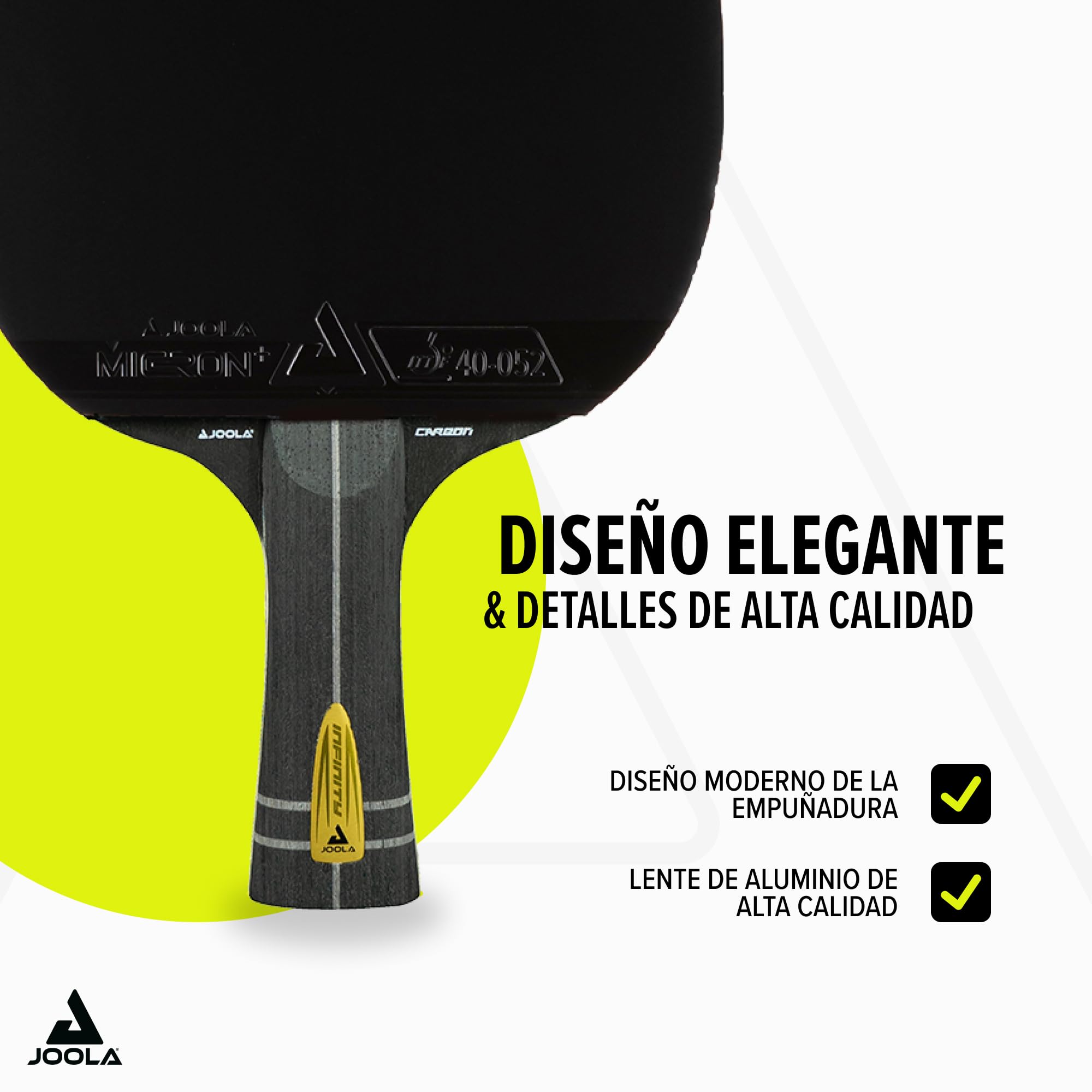JOOLA Palas de Tenis de Mesa Profesionales Infinity Carbon Mega Carbon Rossi ITTF
