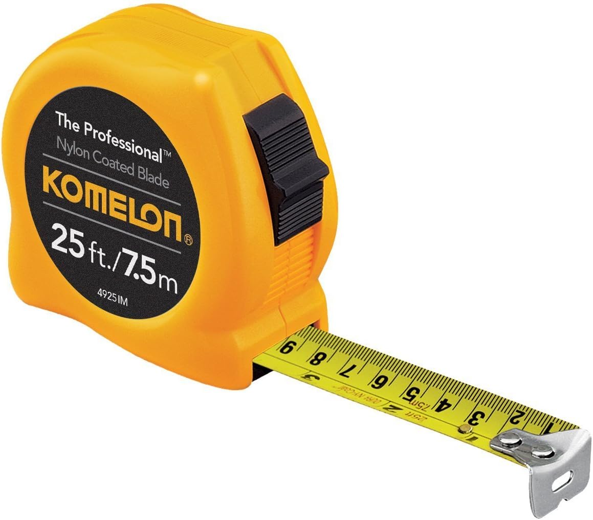 Komelon 4925IM The Professional Metric Scale Power Tape, 25Foot Inch