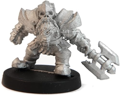 Stonehaven Miniatures Figura miniatura de élite de enanos y no muertos masculinos, 100% metal de peltre, 0.866 in de alto, (para juegos de guerra de