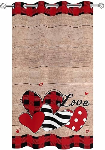 Miniatura 2 de Farmhouse Love Outdoor Curtains for Patio Waterproof Drapery,Grommet Window Curtain Living Room,Bedroom,Doorway,Kitchen,Cafe,Porch Drapes