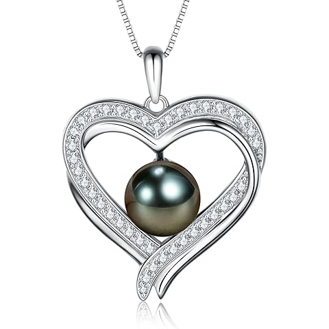 Mothers Day Gifts for Mom, Wife, Women - Tahitian Black Pearl Necklaces, Fine Jewel...