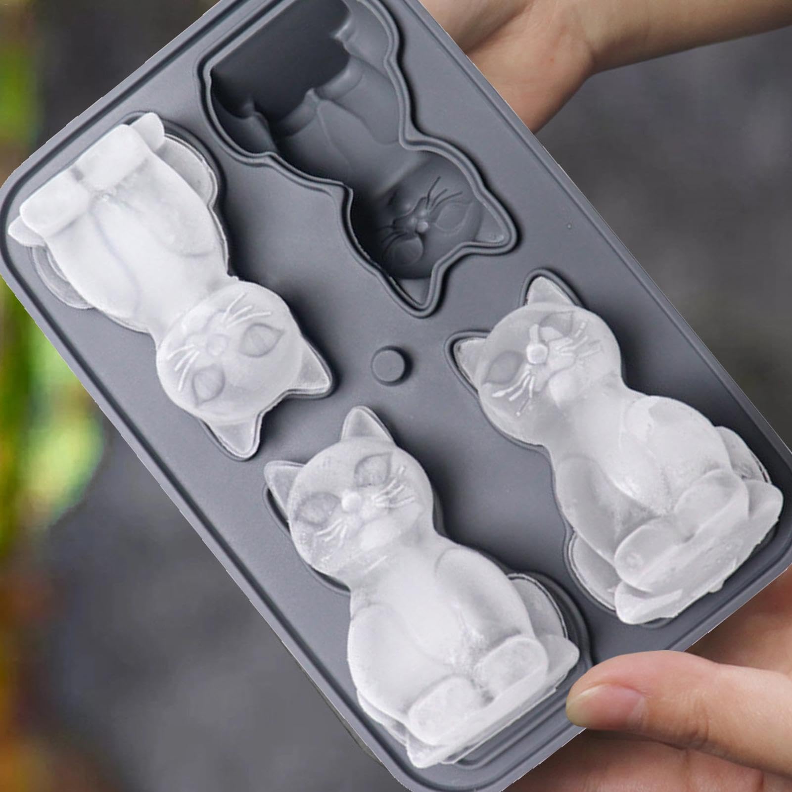 Bac À Glaçons En Forme D'Ours - Bac À Glaçons Fantaisie Avec Couvercle