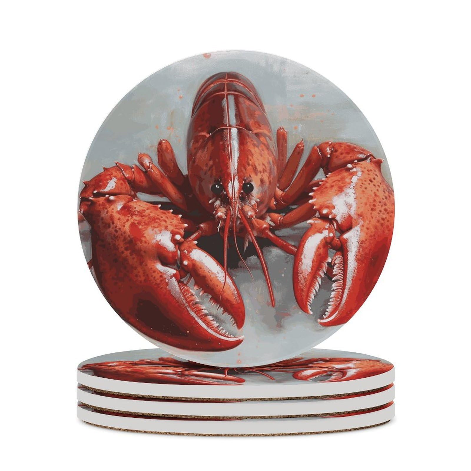 Dessous de verre absorbant céramique homard pour boissons et table