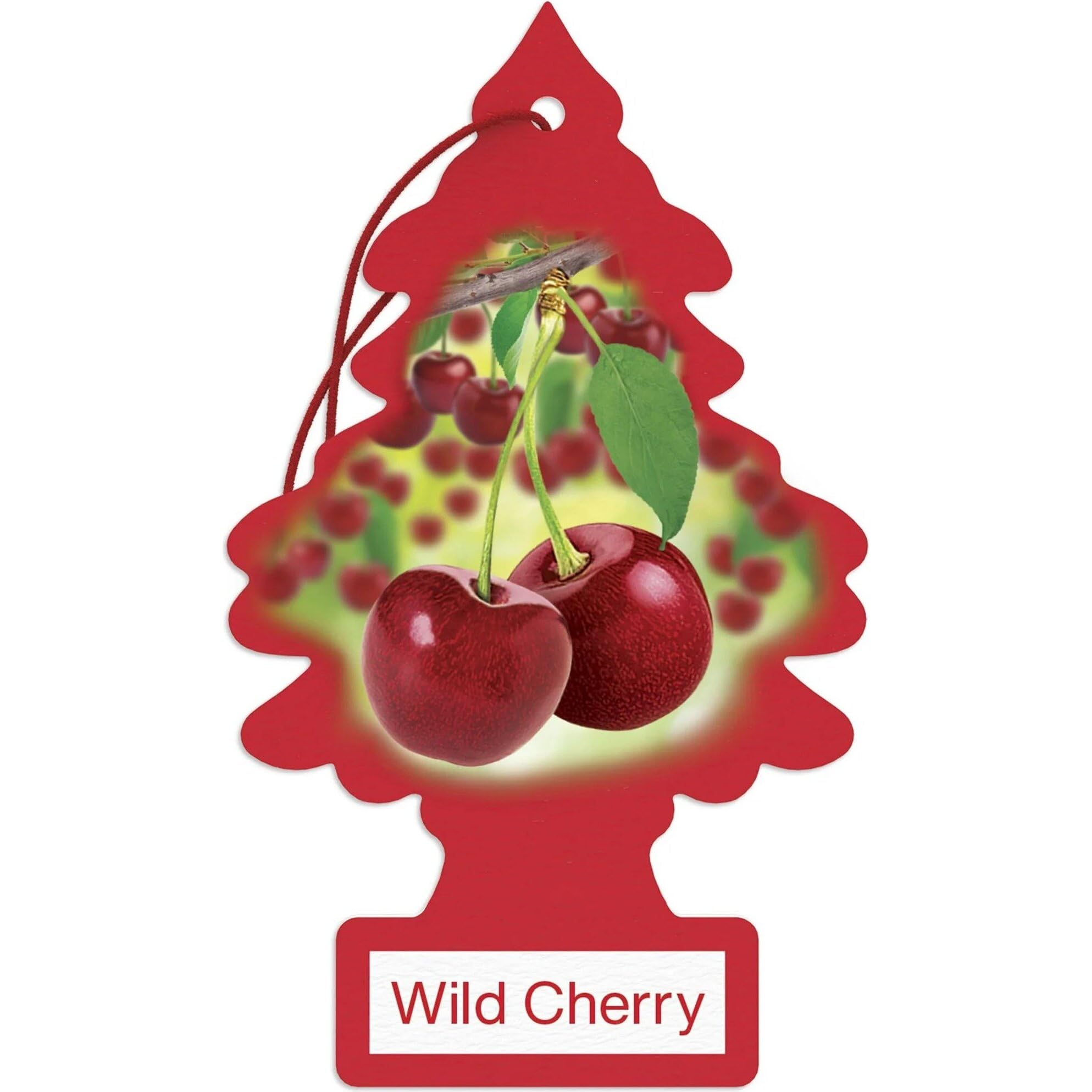 LITTLE TREES Car Air Freshener | Hanging Paper Tree for Home or Car | Wild Cherry | Pack of 6