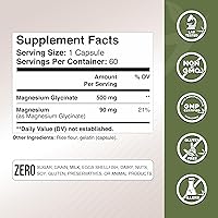 Vista 4 de Gade Nutrition - Glicinato de magnesio puro Suplemento de magnesio como magnesio tranquilo para dormir Suplemento complejo de magnesio