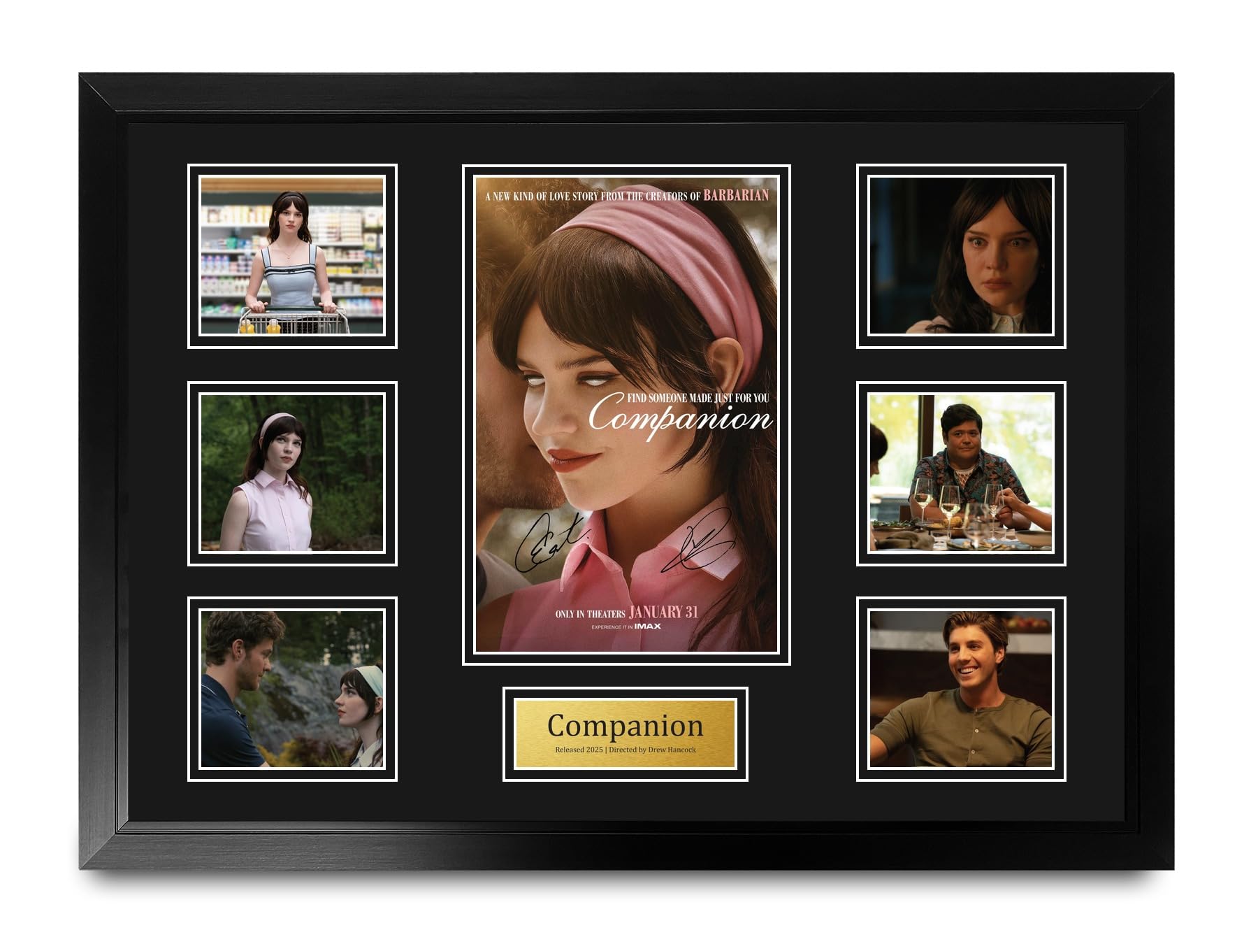 HWC Trading Companion Podpisany Plakat Filmowy A2 Deluxe w Ramie