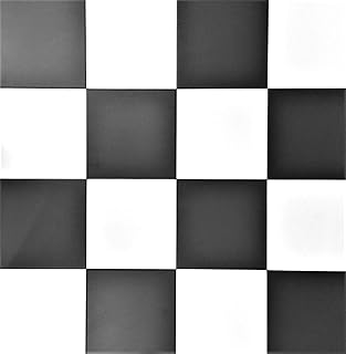 12x12 Cafe De Paris Satin Matte Black White Checkerboard Porcelain Tile ...