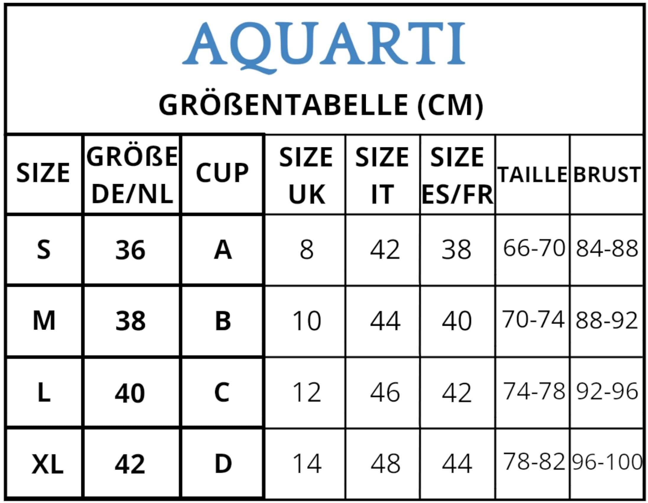 Aquarti Damskie bikini, top z wyściełanymi ramiączkami spaghetti, dekolt w serek, strój kąpielowy, joga, fitness