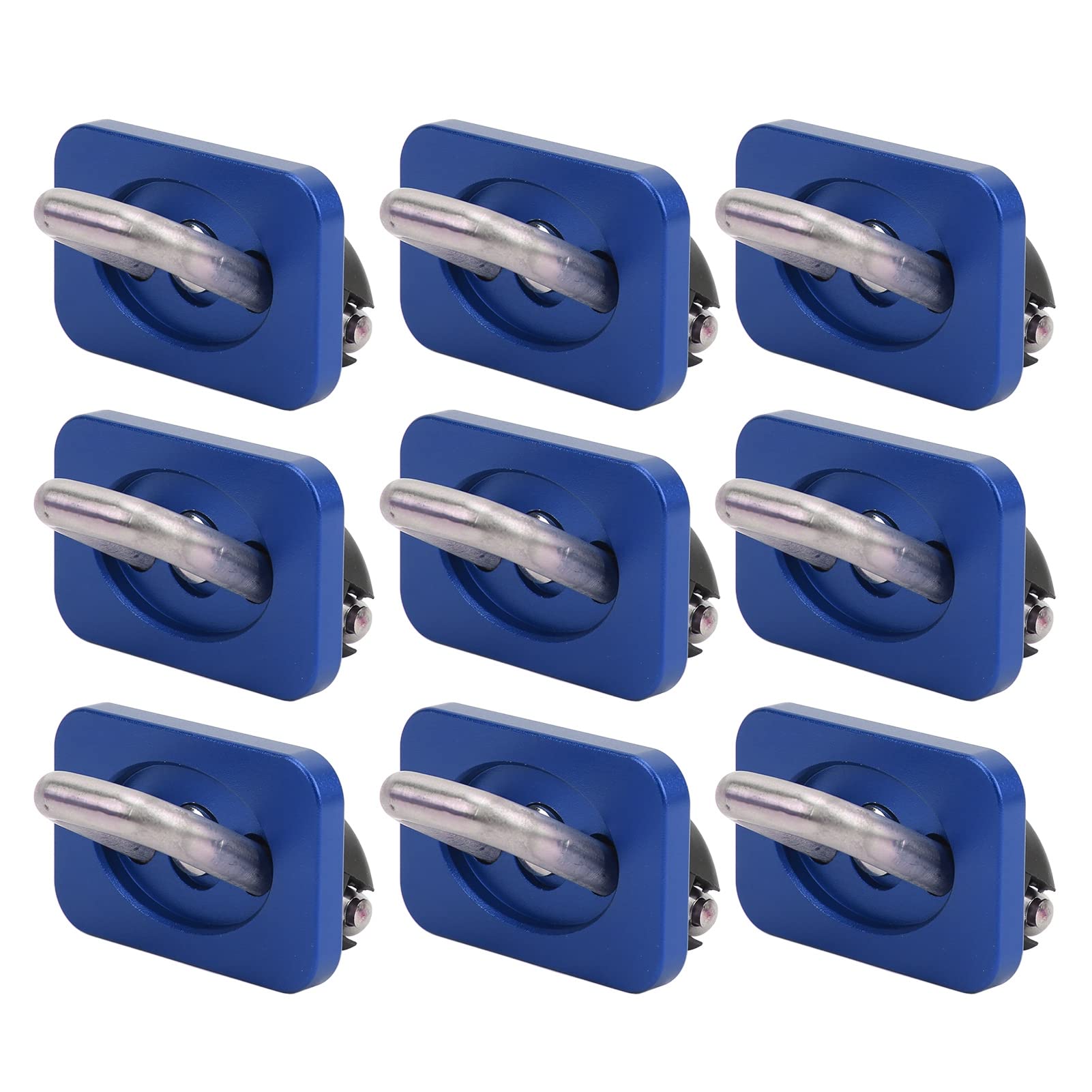 Ausla 9 Anclajes de Amarre para Caja de Camión, Acero Inoxidable, Capacidad de Carga de 1000 Libras, Crean Puntos de Amarre Seguros para Silverado 2007-2021 (Blue)