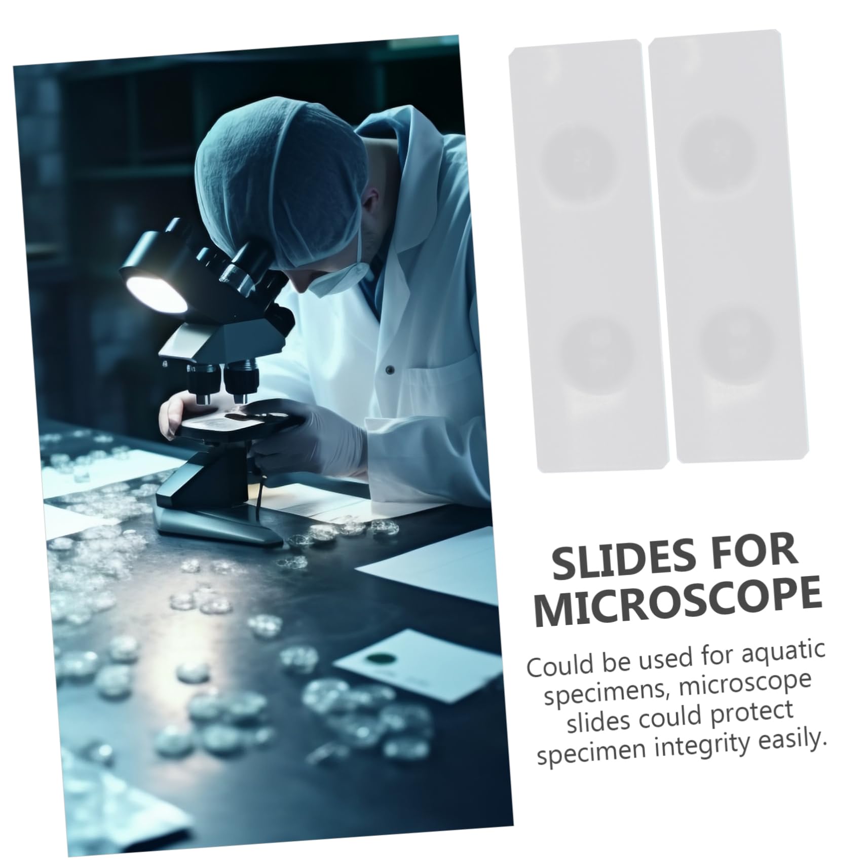 50 Uds Portaobjetos Cóncavos Portaobjetos De Vidrio Para Microscopio Portaobjetos De Vidrio Para Especímenes Portaobjetos De Microscopio Para Laboratorio Portaobjetos De Vidrio