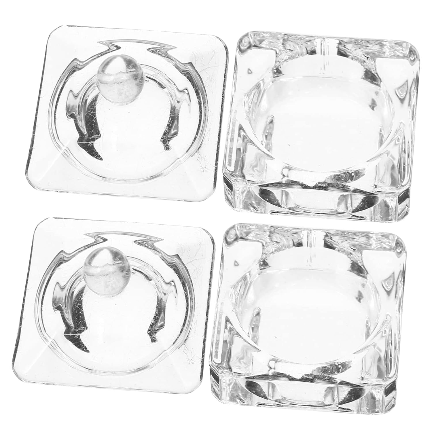 6pcs Multi-function Manicure Cup Nail Supply for Soak off Gel Toenails