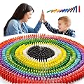 Toy ImagineTM 1200 pcs Colorful Wooden Domino Block Set for Kids Educational and Learning Activity Game Play | Helps in