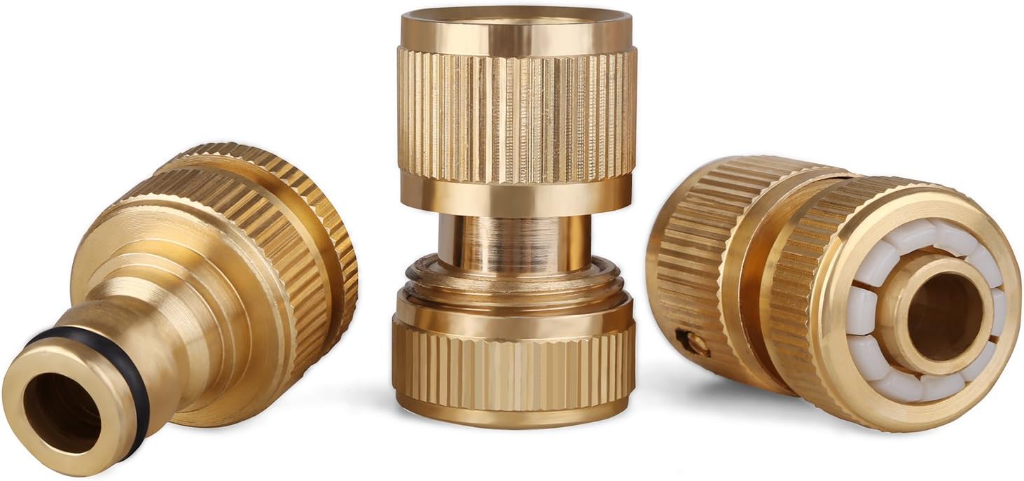 glorden Brass Hose Quick Connector Set