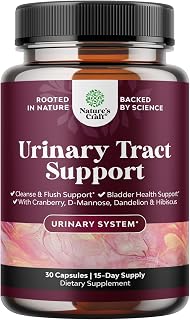 D Mannose Capsules for Urinary Tract Health - High Potency D-Mannose with Cranberry Juice Powder & Dandelion for Urinary Tract Health for Women Fast Acting Super Concentrated Cranberry - 30 Capsules