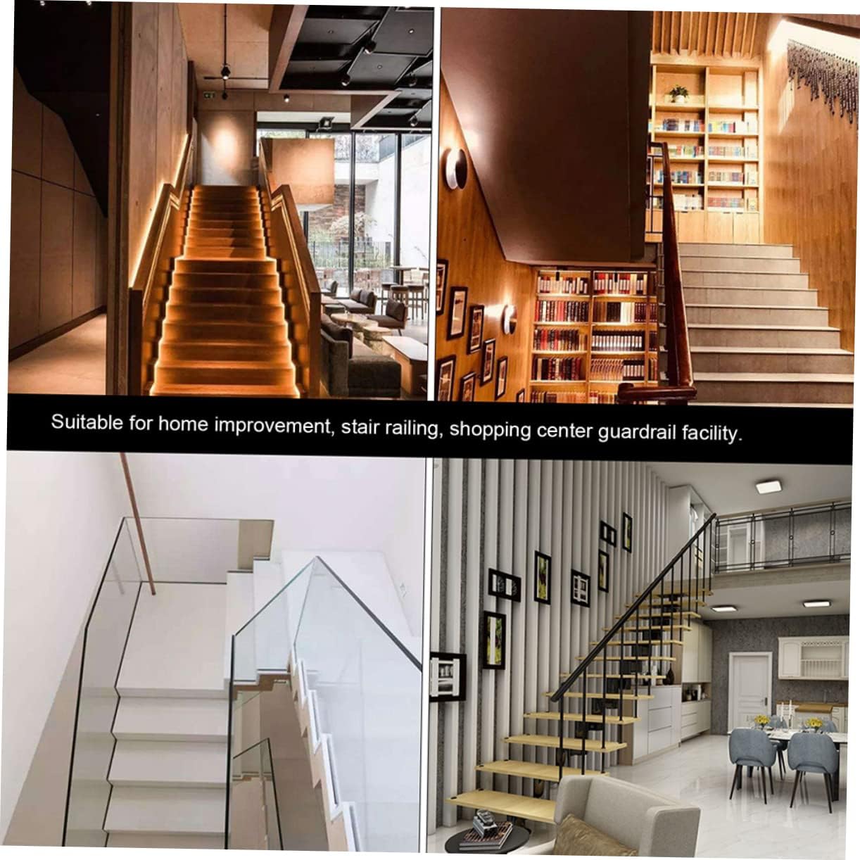 ARTIBETTER 6pcs Wrought Handrail Bracket Wall Mounted Support Holder for Staircase Base Easy Installation for Various Elegant Design for Stylish Railings