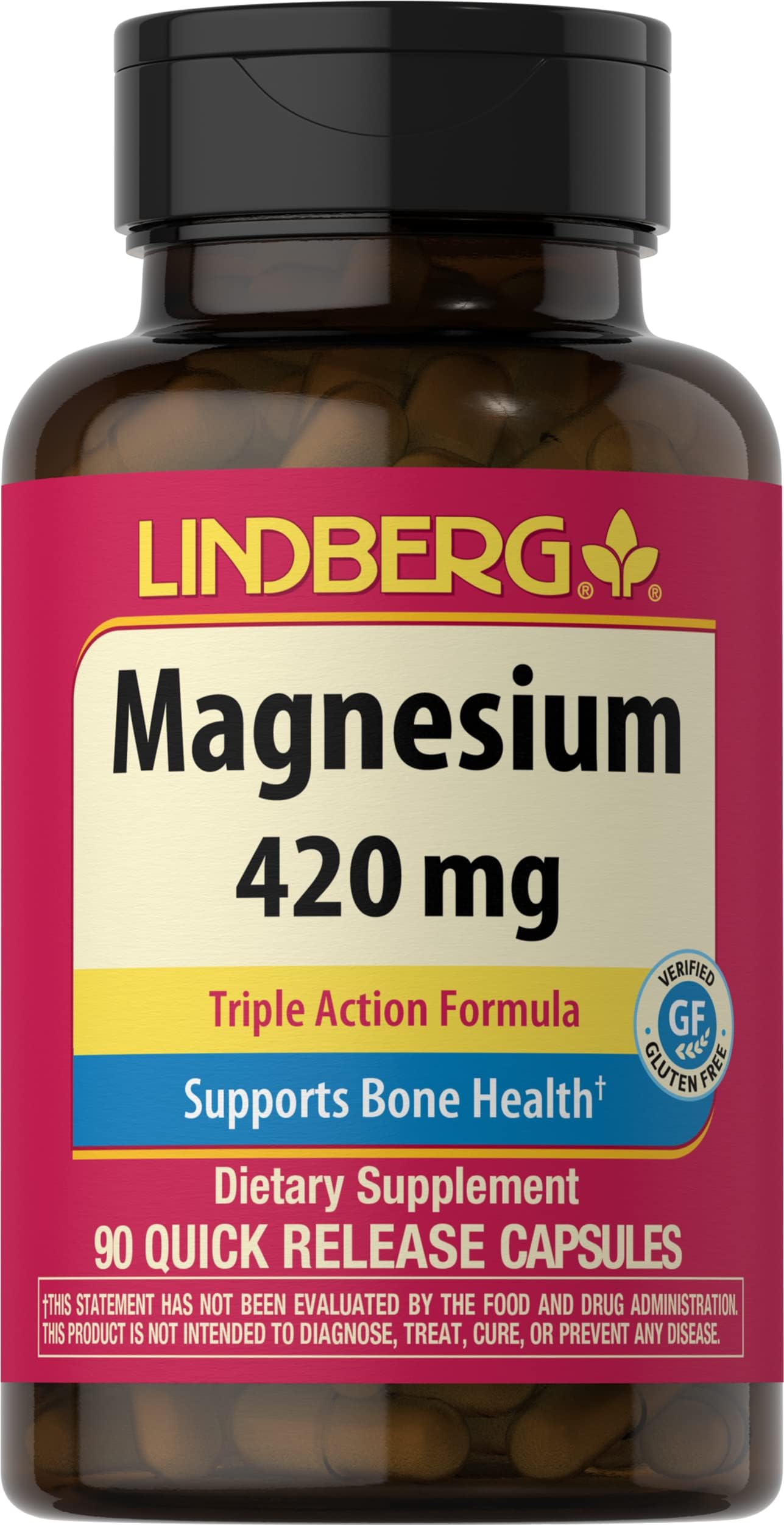 Lindberg Triple Magnesium Complex 420 mg 90 Capsules