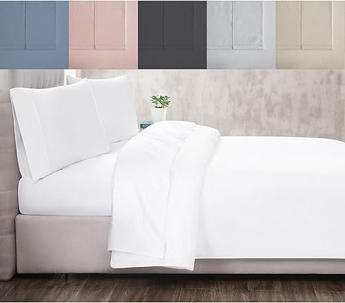 Miniatura 7 de Christian Siriano NY - Juego de sábanas y fundas de almohada de 4 piezas tamaño California King de 300 hilos - Colección satén de algodón - Caqui