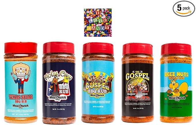 Meat Church Barbecue Rub 5 Flavor Variety Pack