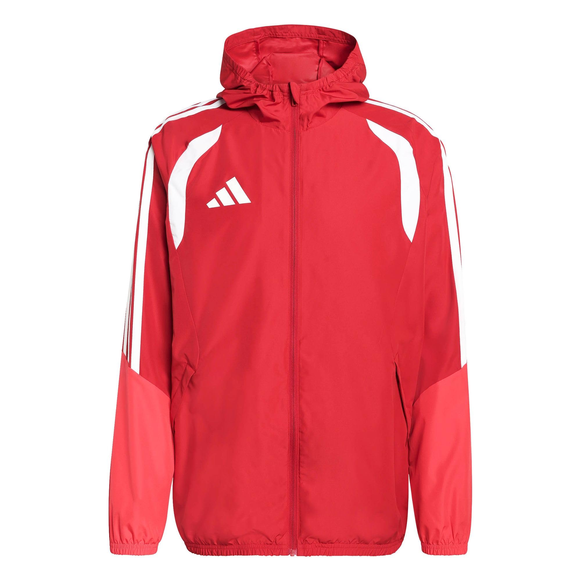adidas Men's Tiro 26 Competition All Weather Coat, team power red 2/semi lucid red/white, XXL