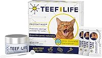 Vista 8 de TEEF FOR LIFE Protektin30 - Paquete de repuesto en polvo dental prebiótico para gatos, fórmula derivada de plantas, clínicamente probada que combate