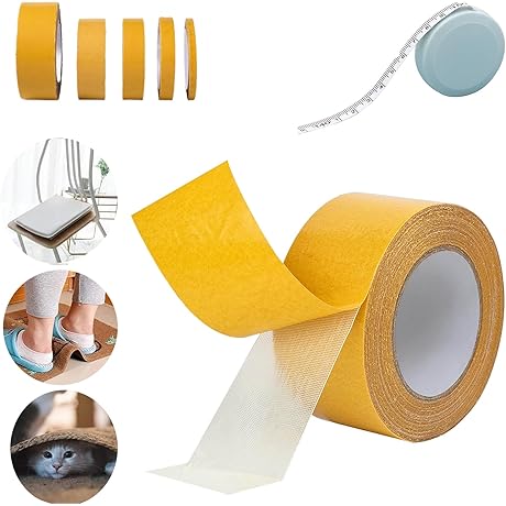 Mirajanes Adhesive Double-Sided Gauze Fiber Mesh Tape