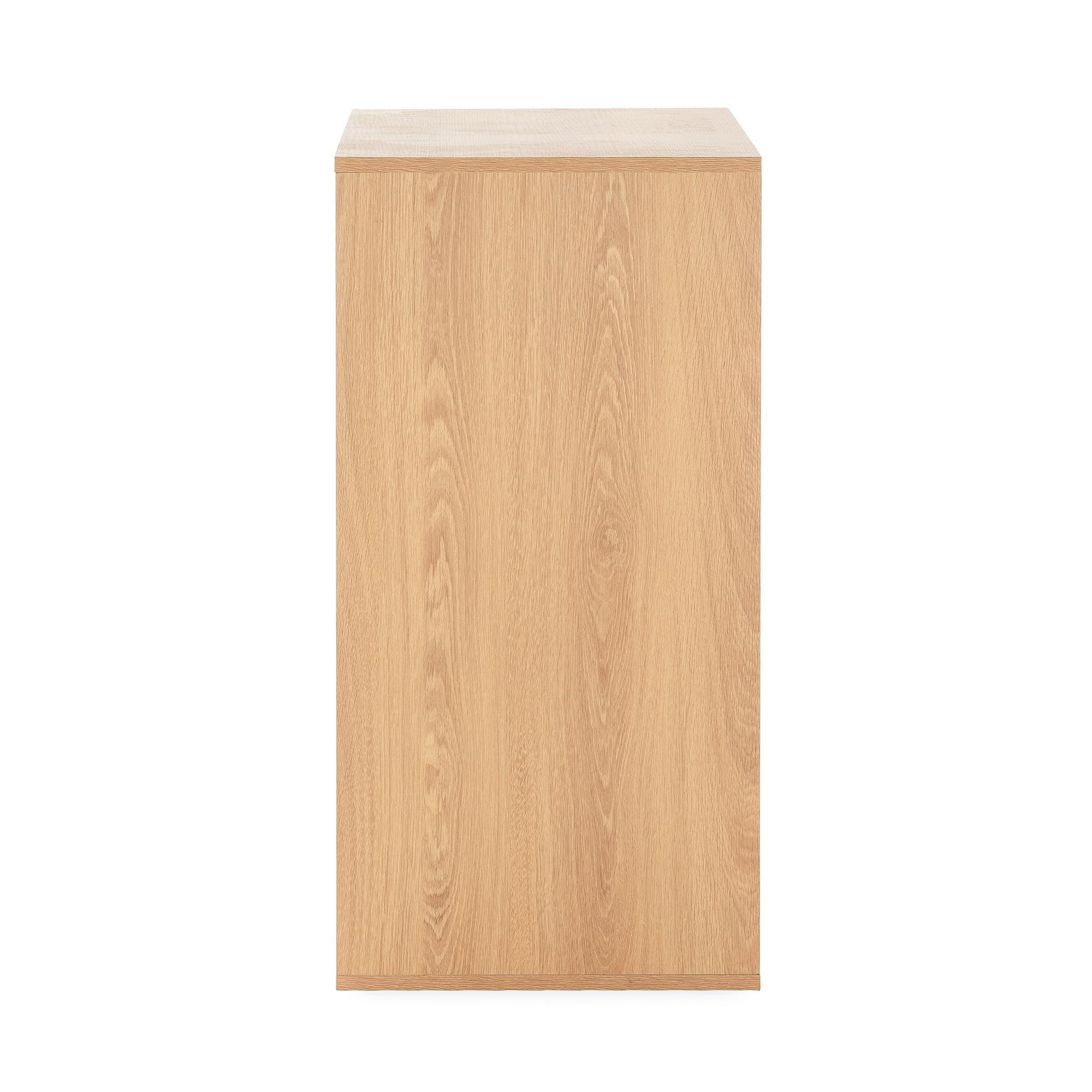 HOMN LIVING Cómoda de Noche Tori 3 cajones Color Roble, 80 cm (Ancho) 40 cm (Profundo) 80 cm (Altura)