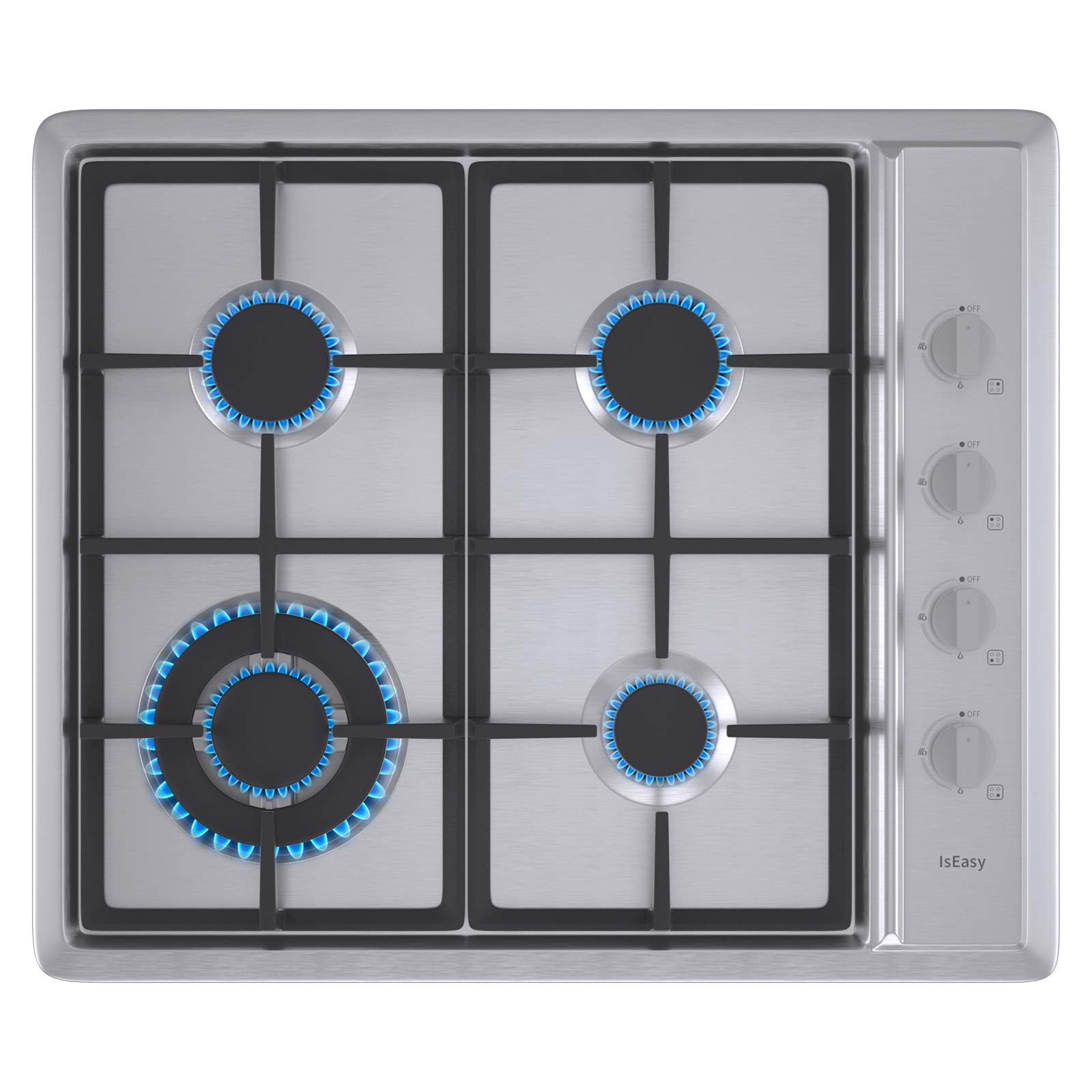 Buy IsEasy Cooktop 30 inch Stainless Steel 5 Burners Stove with NG/LPG