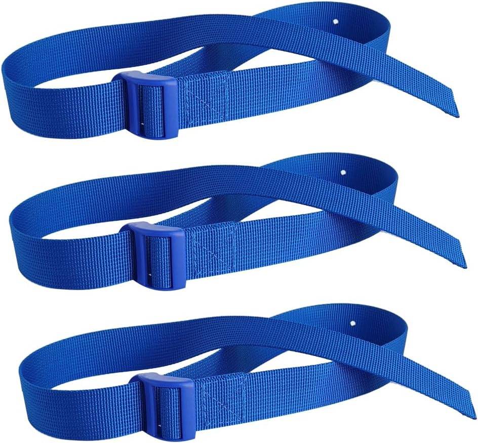 Toeloioh 3Pcs Rowing Machine Replacement Foot Straps, Fixed