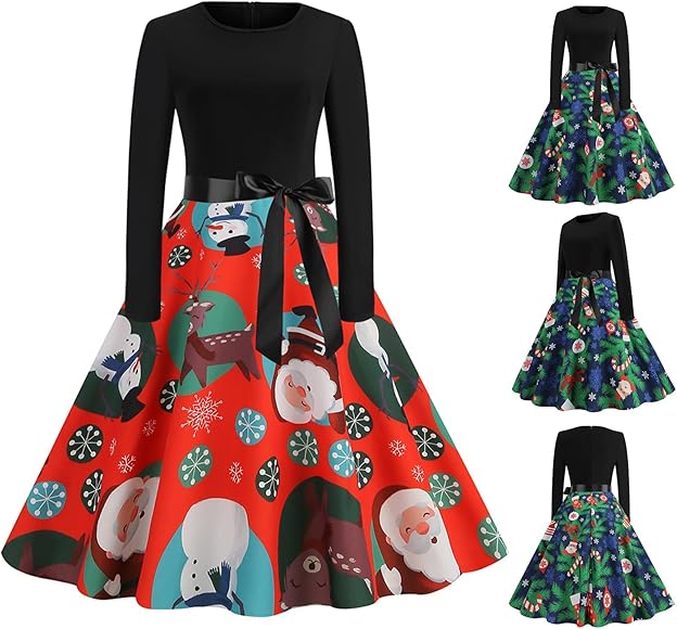 Weihnachtskleid a linie Clearance