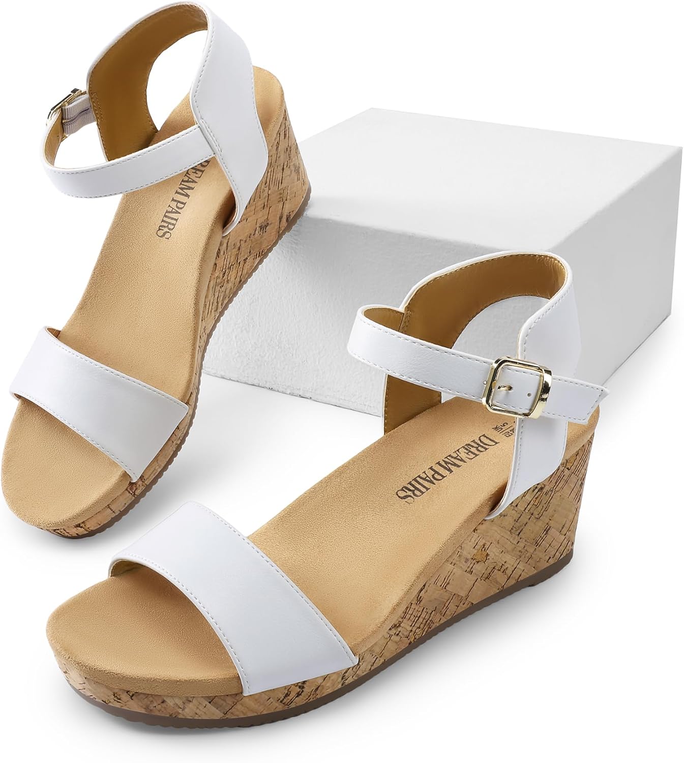DREAM PAIRS Women's Open Toe Buckle Ankle Strap Platform Wedge Sandals for Women Summer Dressy Shoes | Women, Wedge, Platform, Open Toe, Ankle Strap, Buckle - Image 5
