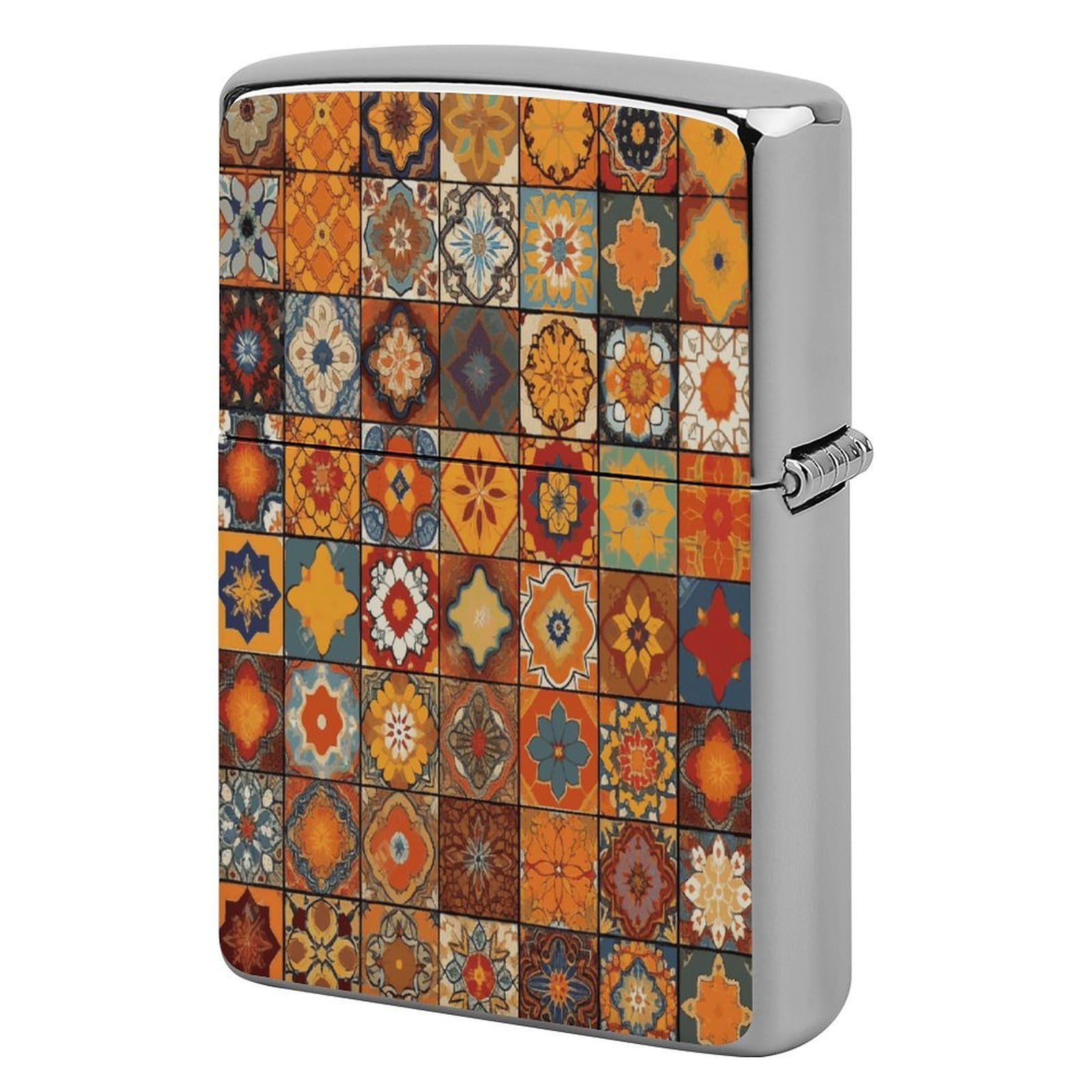 Btcowzrv Style Group Of Moroccan Geometric Metal Lighter Case Sleeve Cover Holder