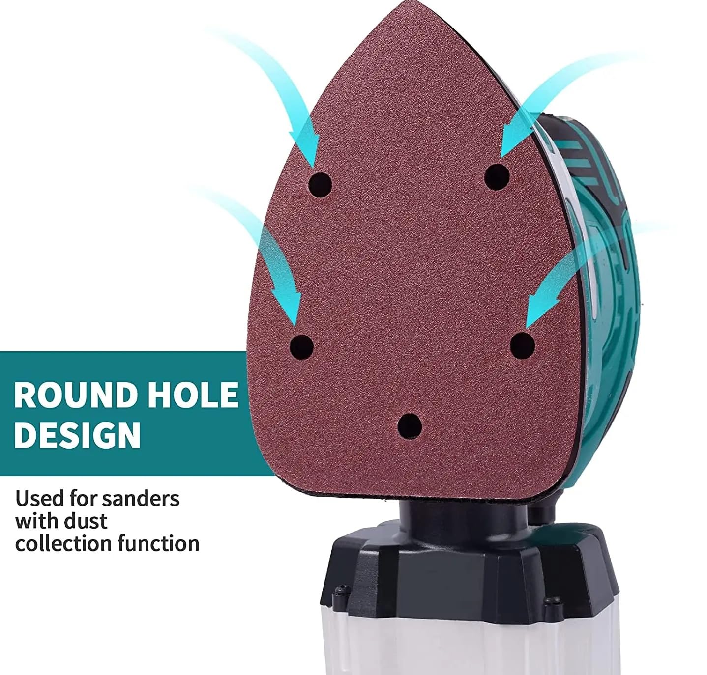 84 PCS Mouse Detail Sander Sandpaper Hook and Loop Dry Sanding Paper Assorted Grits for Woodworking Abrasive Tools